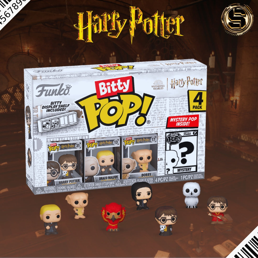 FUNKO BITTY POP HARRY POTTER HARRY IN ROBE W/SCARF 4PK