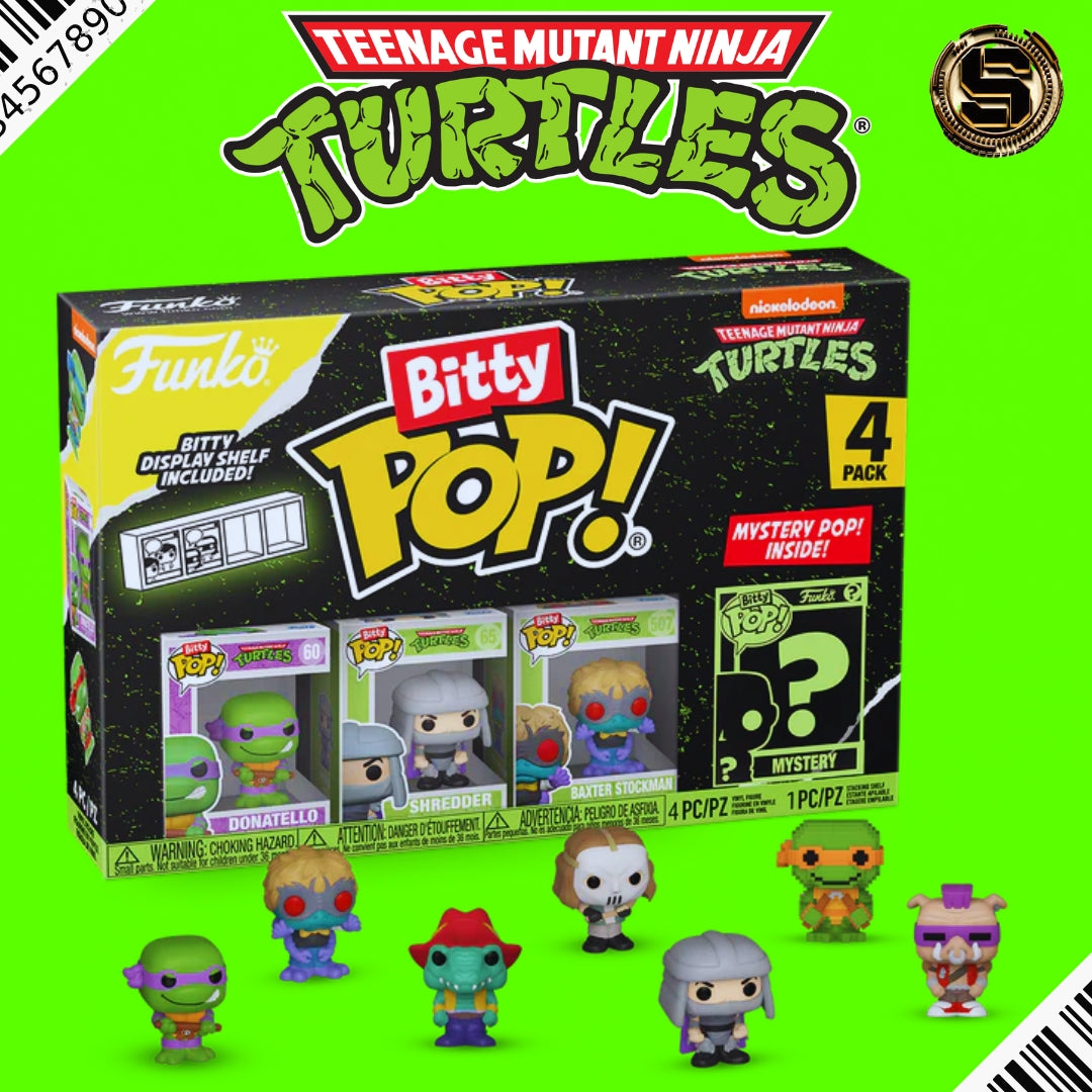 FUNKO BITTY POP ANIMATION TMNT DONATELLO 4 PK