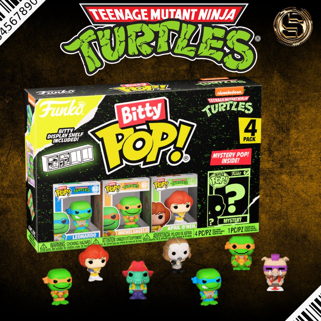 FUNKO BITTY POP ANIMATION TMNT LEONARDO 4 PK