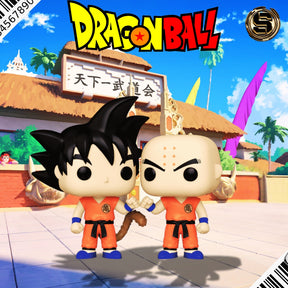 FUNKO POP ANIME DRAGON BALL GOKU AND KRILLIN 2 PACK