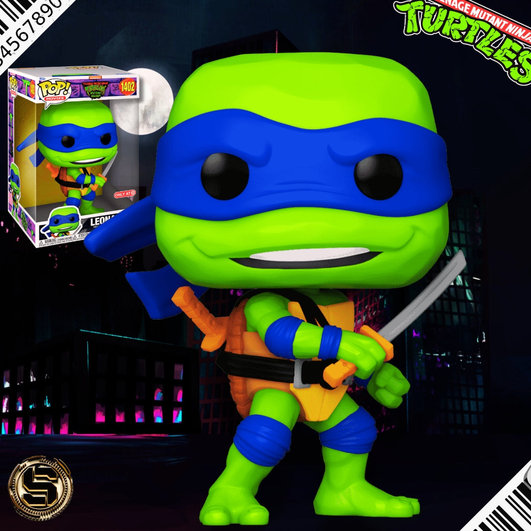 FUNKO POP JUMBO MOVIES TMNT MUTANT MAYHEM LEONARDO 1402