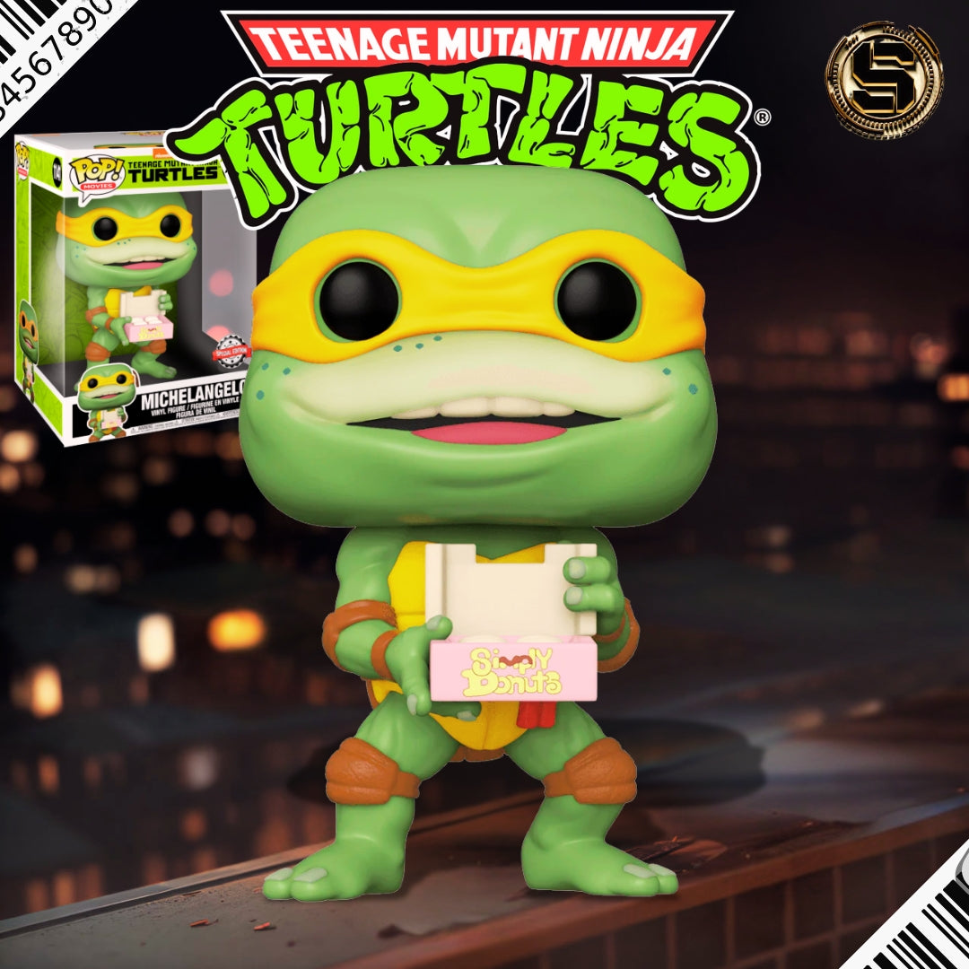 FUNKO POP JUMBO MOVIES TMNT 2 SECRET OF THE OOZE MICHAELANGELO 1141