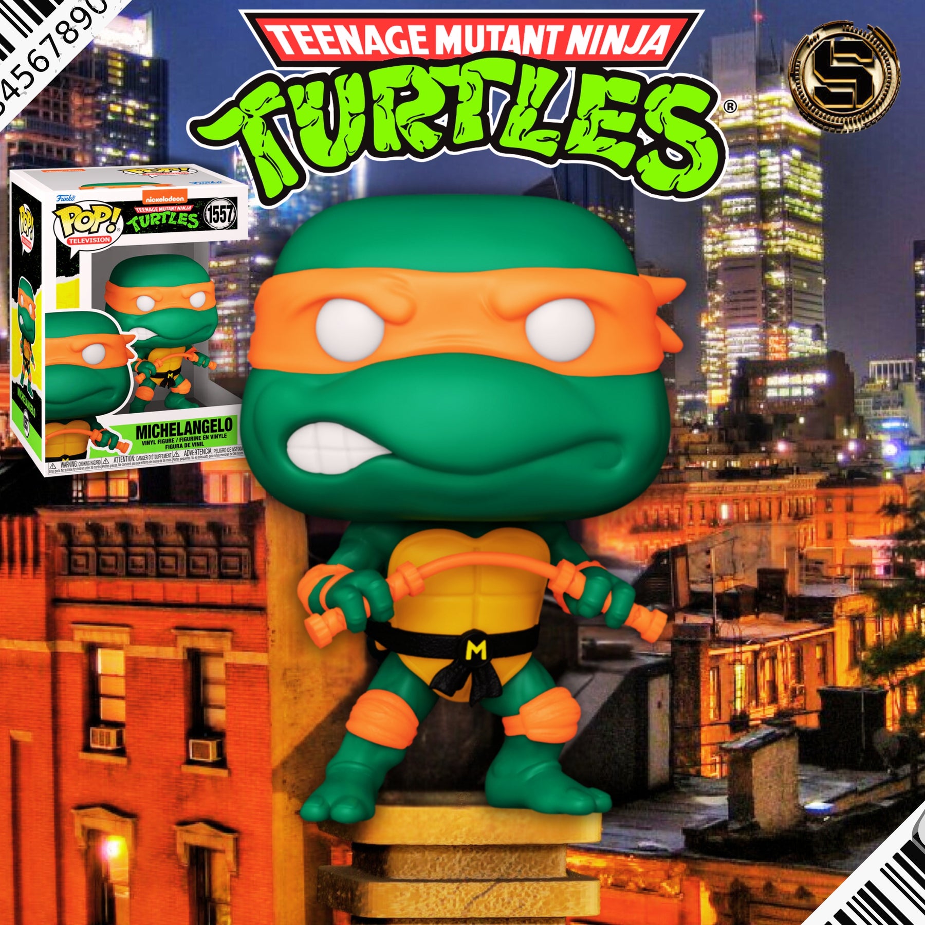 FUNKO POP TV TMNT MICHELANGELO 1557