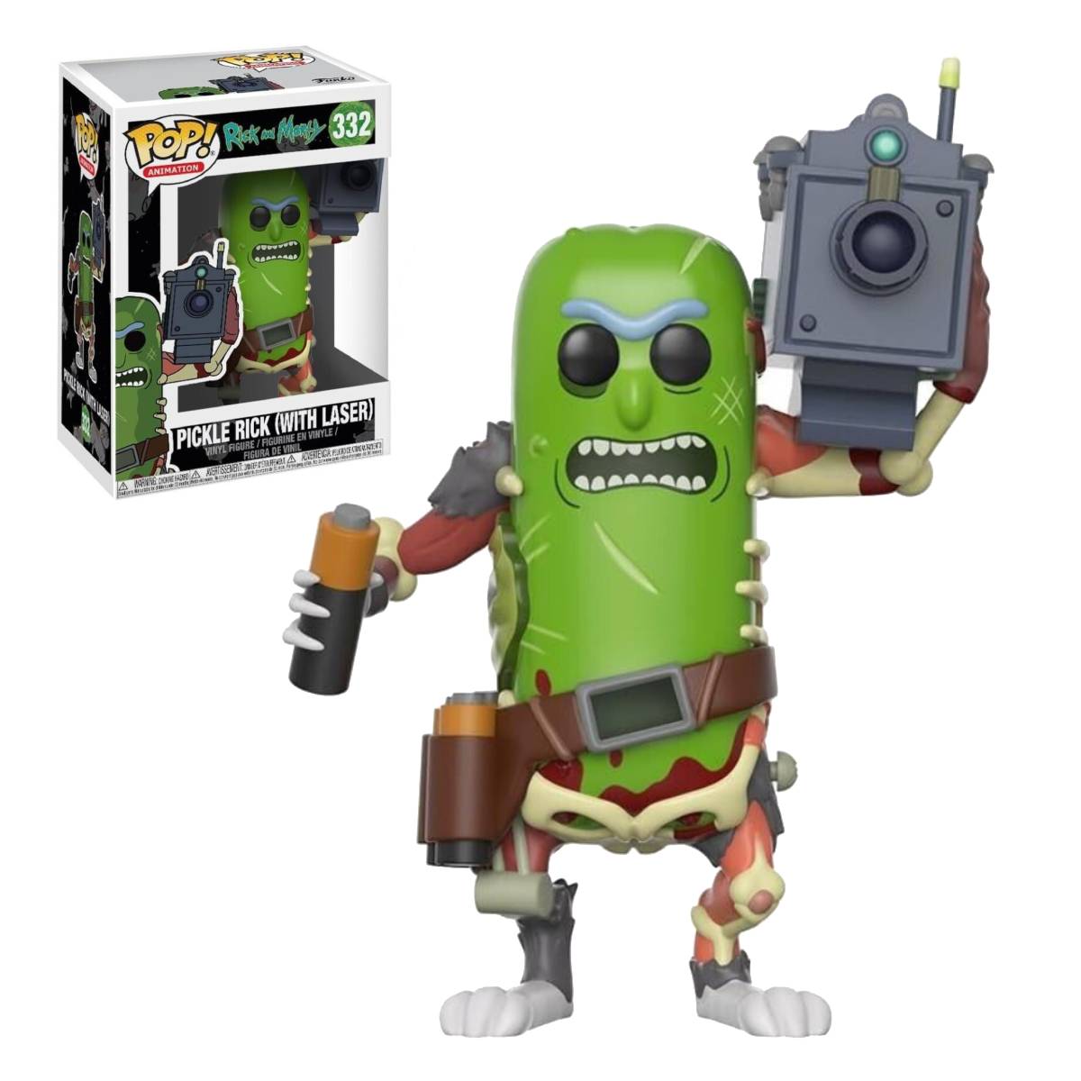 FUNKO POP ANIMATION RICK AND MORTY PICKLE RICK WITH LASER 332