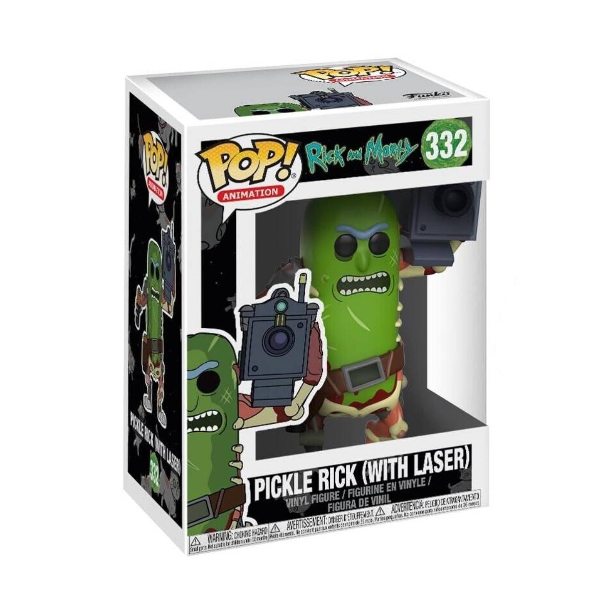 FUNKO POP ANIMATION RICK AND MORTY PICKLE RICK WITH LASER 332