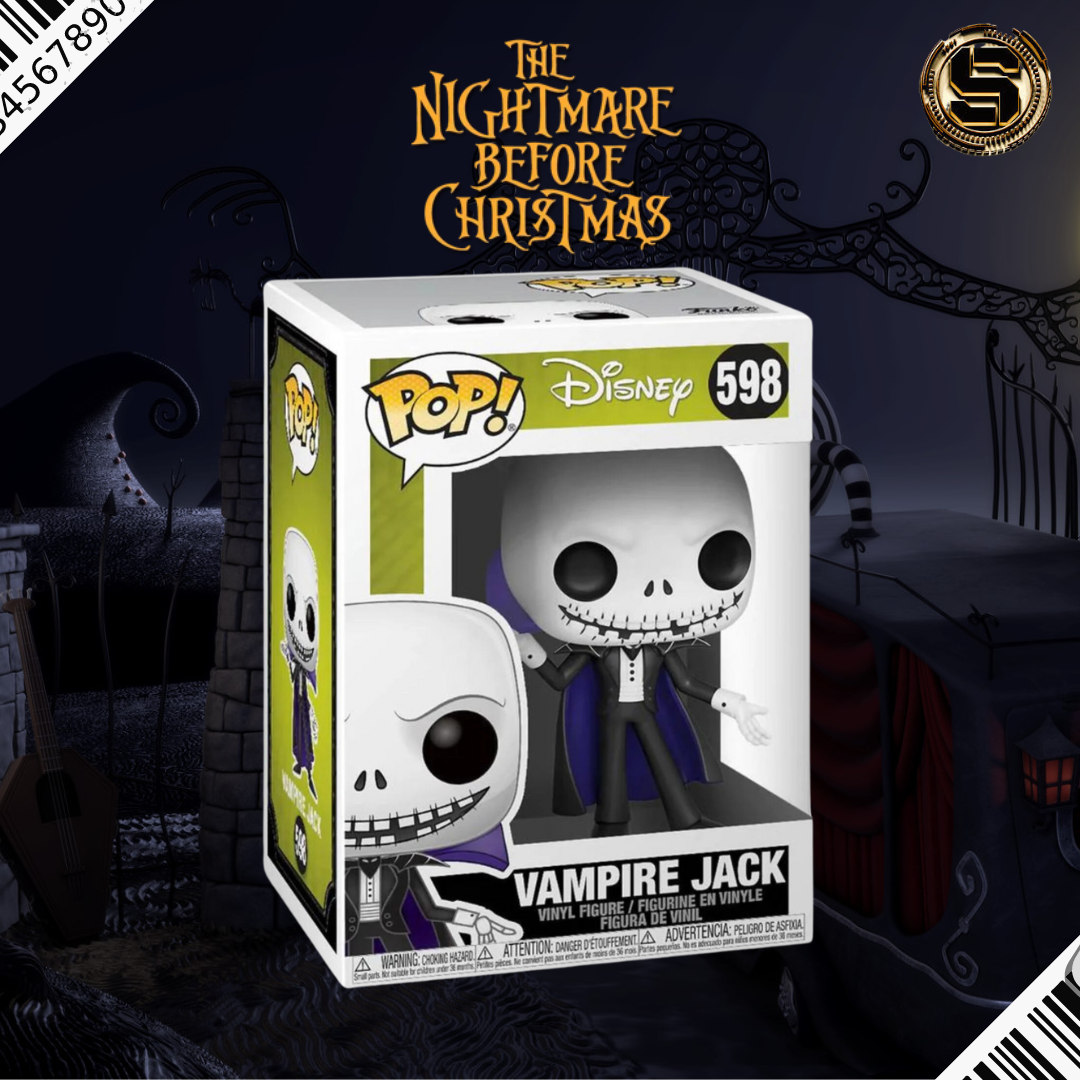 FUNKO POP DISNEY NIGHTMARE BEFORE CHRISTMAS VAMPIRE JACK 598 GW