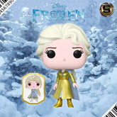 FUNKO POP DISNEY ULTIMATE PRINCESS ELSA WITH PIN 581 GOLD
