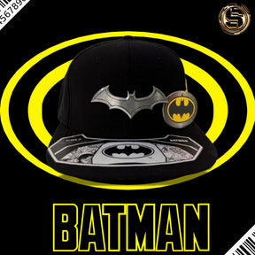 KNDIT GORRA DC BATMAN BATARANG LOGO NEGRA/NEGRA