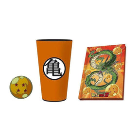 ABYSTYLE MUG ANIME DRAGON BALL XXL GLASS PIN POCKET NOTEBOOK GIFT SET