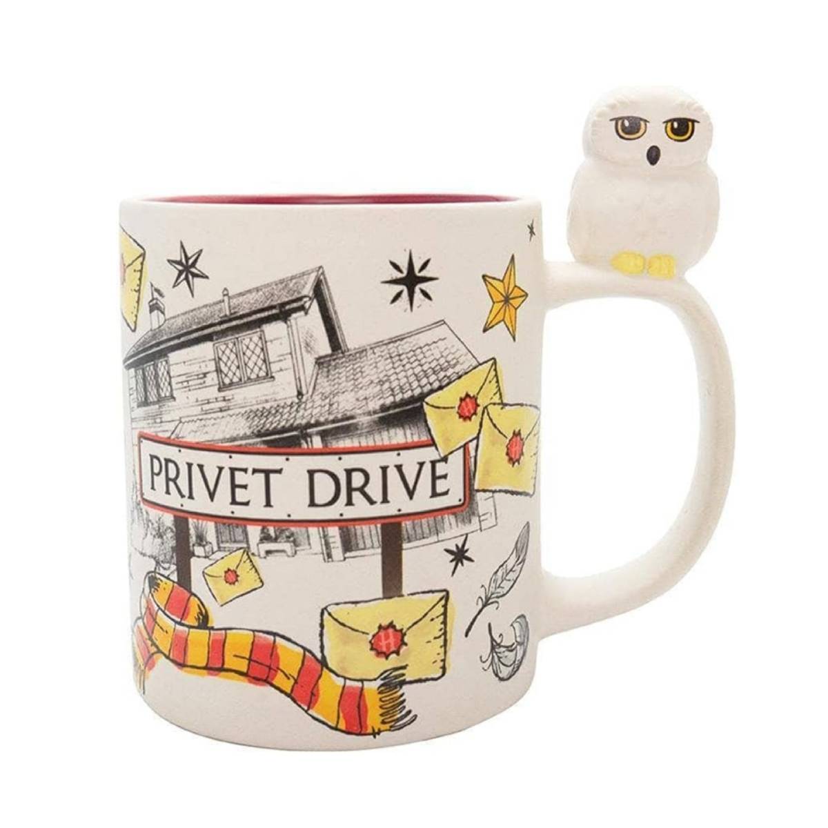 ABYSTYLE MUG HARRY POTTER PRIVET DRIVE AND HEDWIG 16 OZ 3D HANDLE MUG