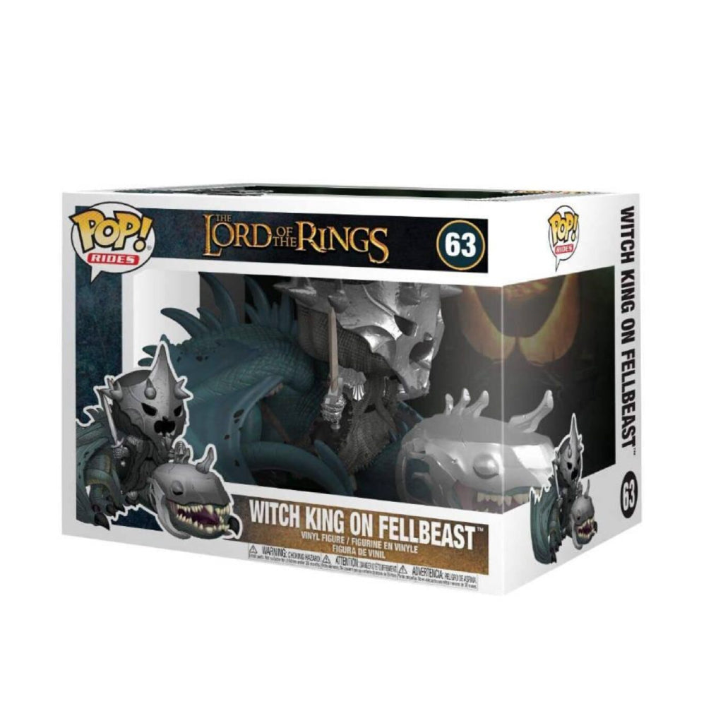 FUNKO POP RIDES MOVIES LORD OF THE RINGS WITCH KING ON FELLBEAST 63