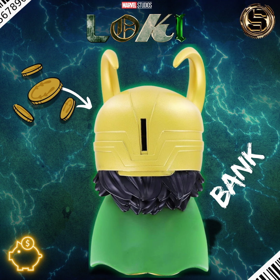 MONOGRAM MARVEL LOKI FIGURAL BANK