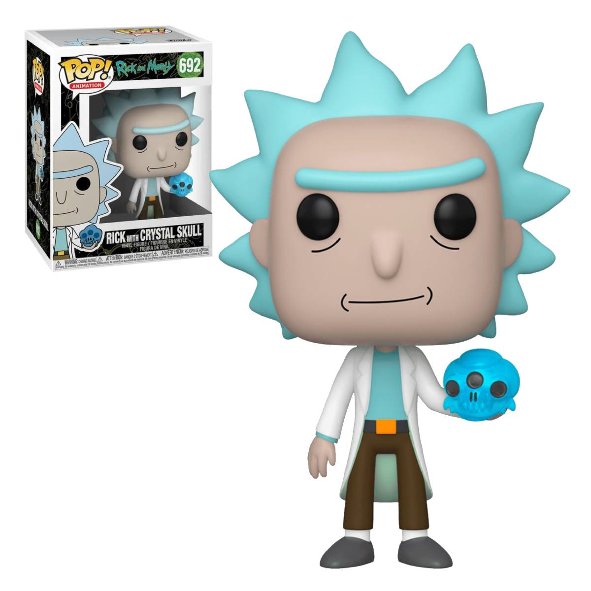 FUNKO POP ANIMATION RICK AND MORTY RICK WITH CRYSTAL SKULL 692