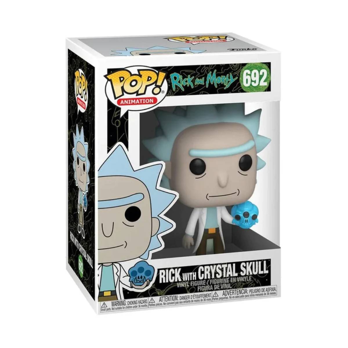 FUNKO POP ANIMATION RICK AND MORTY RICK WITH CRYSTAL SKULL 692