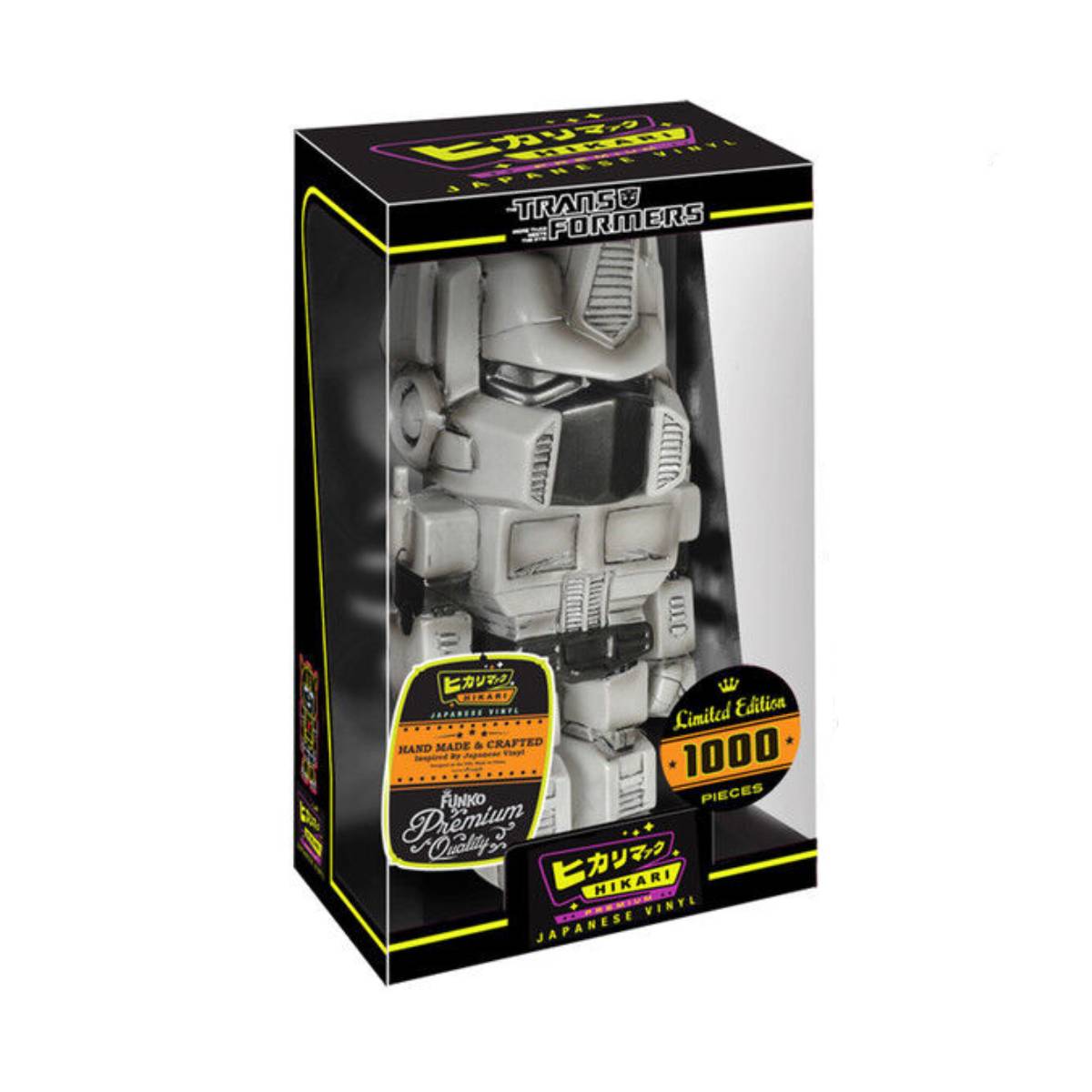 FUNKO HIKARI TRANSFORMERS BLACK AND WHITE OPTIMUS PRIME