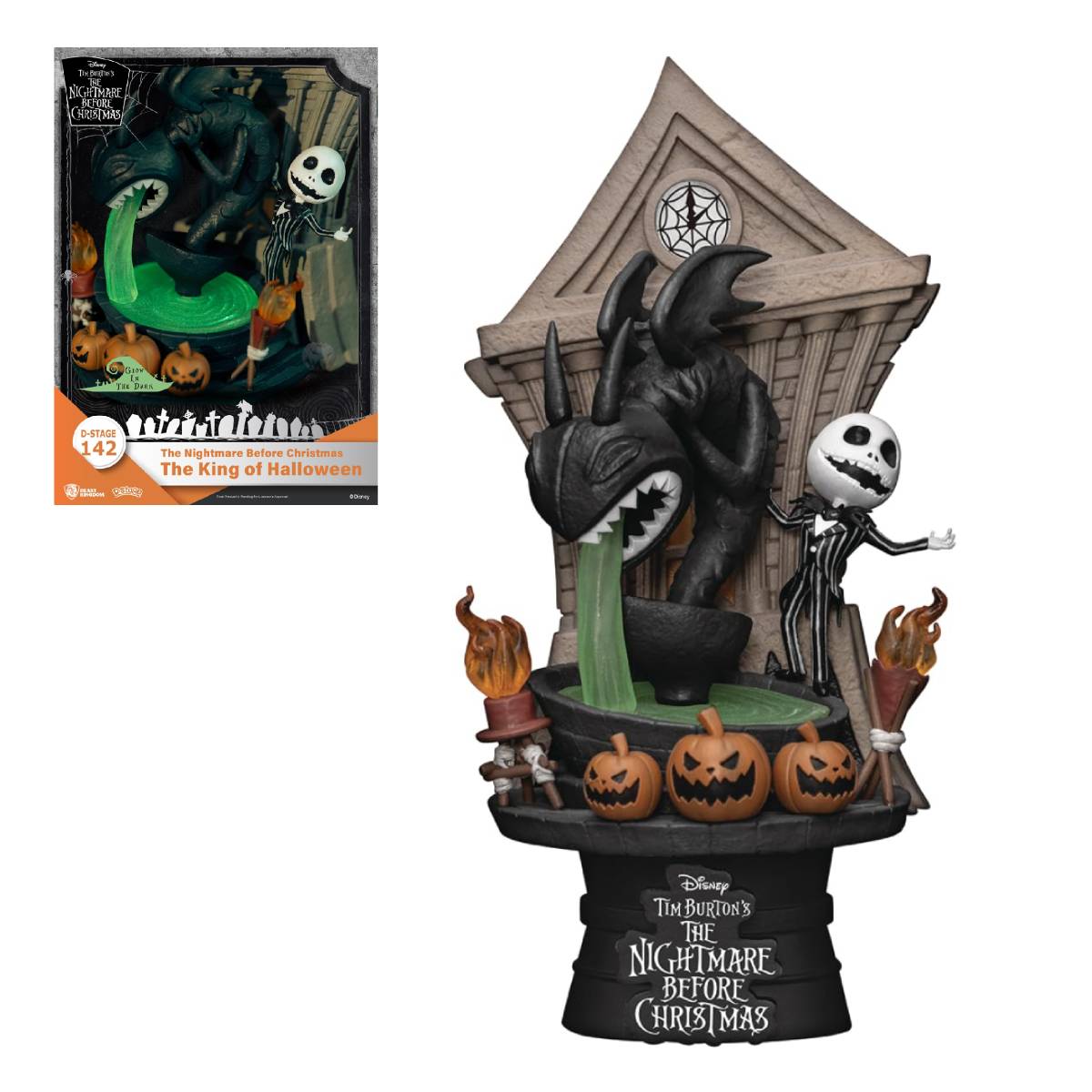 BEAST KINGDOM D-STAGE DISNEY NIGHTMARE BEFORE CHRISTMAS JACK KING OF HALLOWEEN