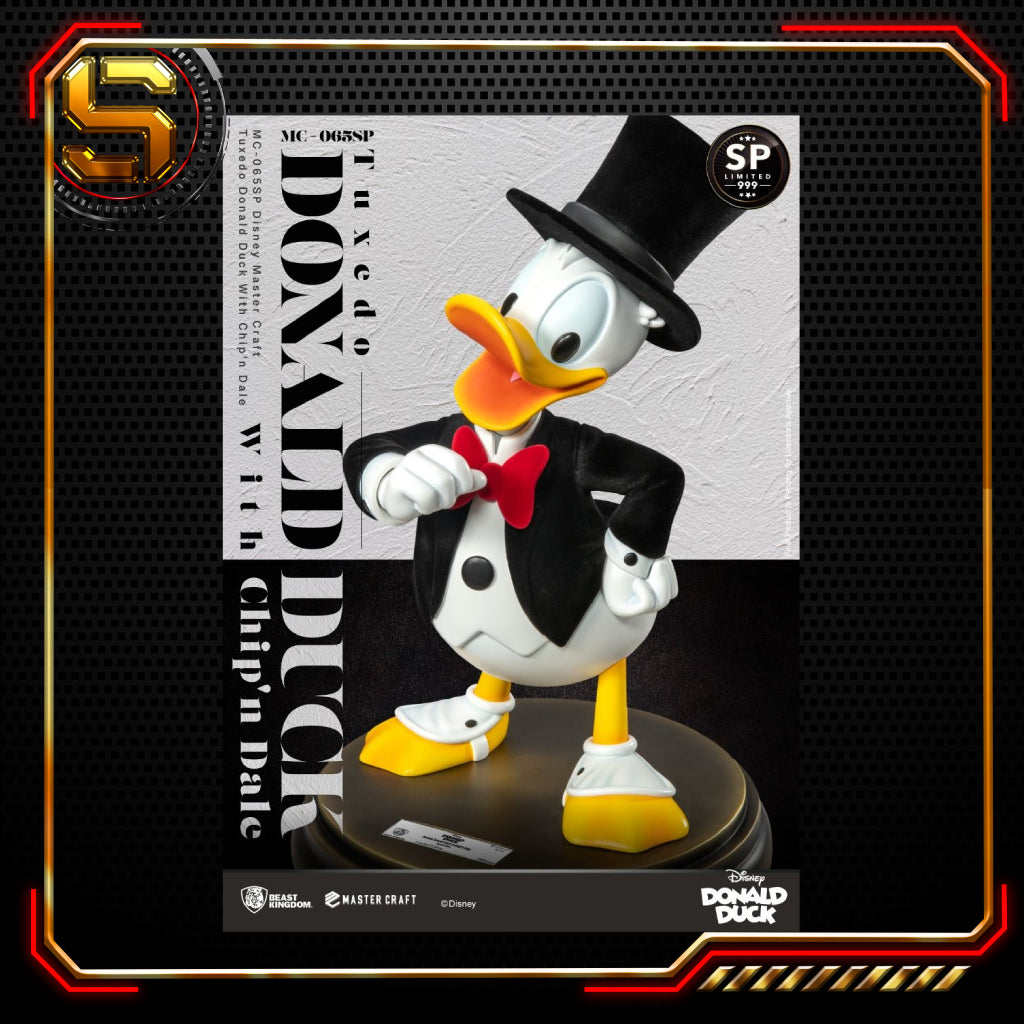 BEAST KINGDOM DISNEY TUXEDO DONALD DUCK W/CHIP AND DALE MASTER CRAFT STATUE
