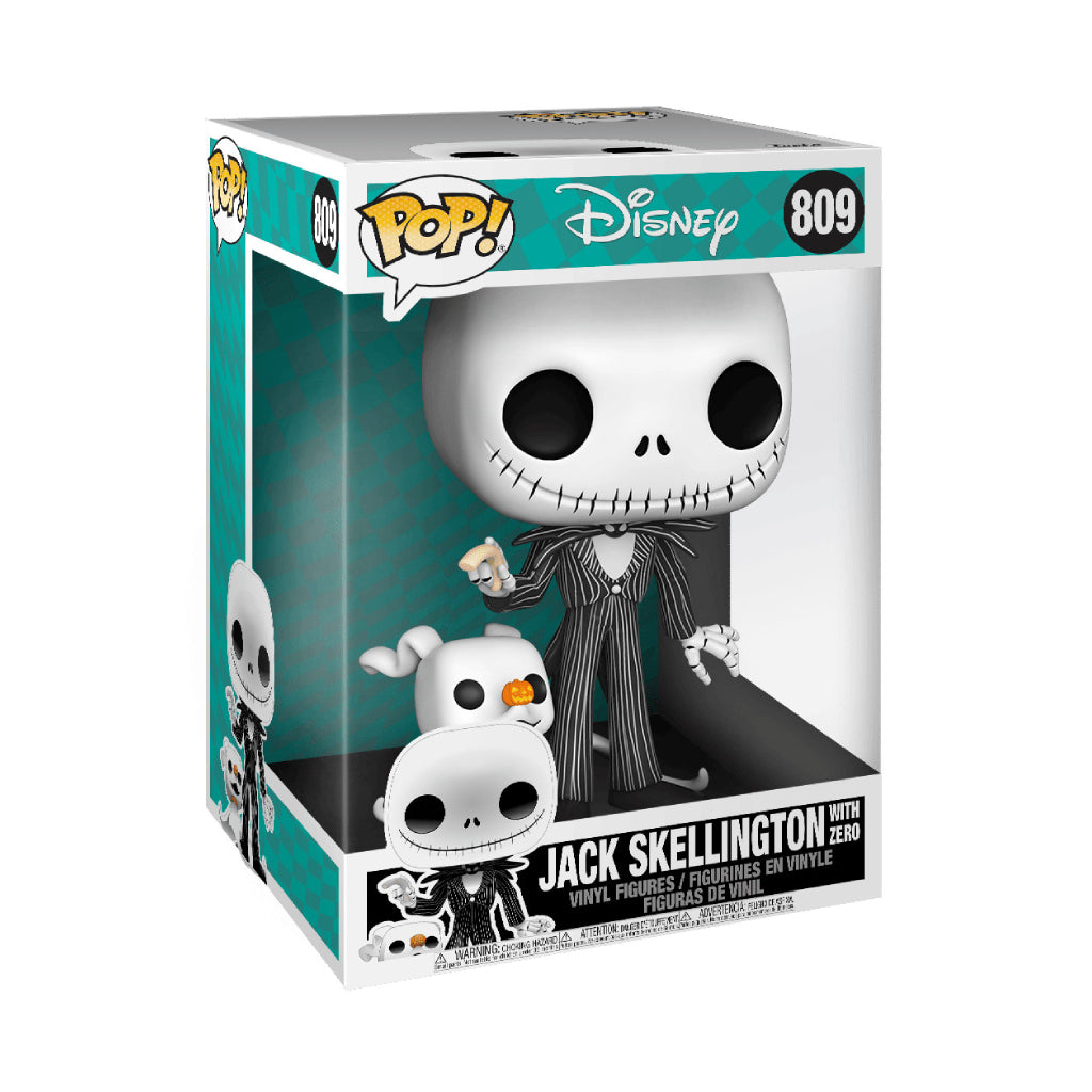 FUNKO POP DISNEY NIGHTMARE BEFORE CHRISTMAS JACK SKELLINGTON WITH ZERO 809
