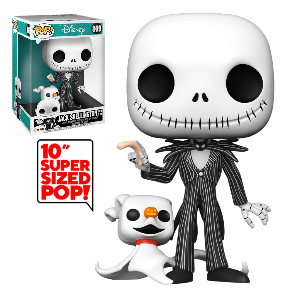 FUNKO POP DISNEY NIGHTMARE BEFORE CHRISTMAS JACK SKELLINGTON WITH ZERO 809