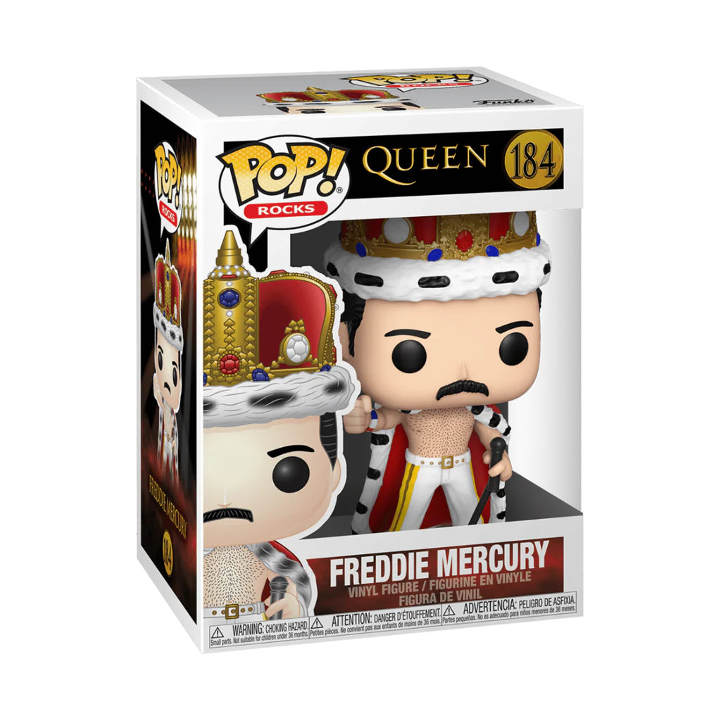 FUNKO POP ROCKS QUEEN FREDDIE MERCURY KING 184