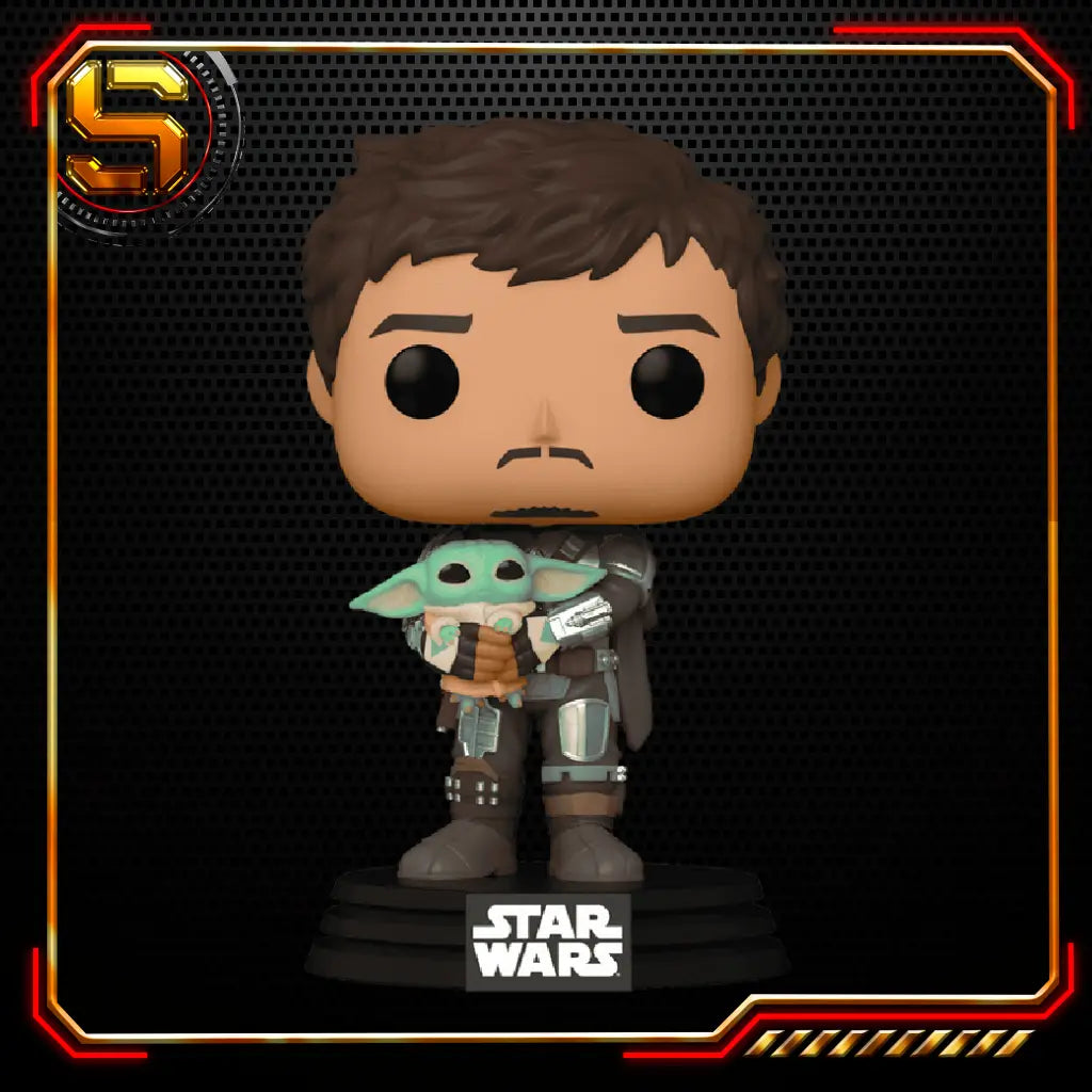 FUNKO POP STAR WARS THE MANDALORIAN MANDO WITH GROGU 461