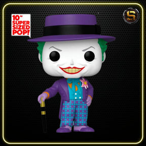 FUNKO POP DC MOVIES BATMAN 1989 THE JOKER WITH HAT 425 10 INCH