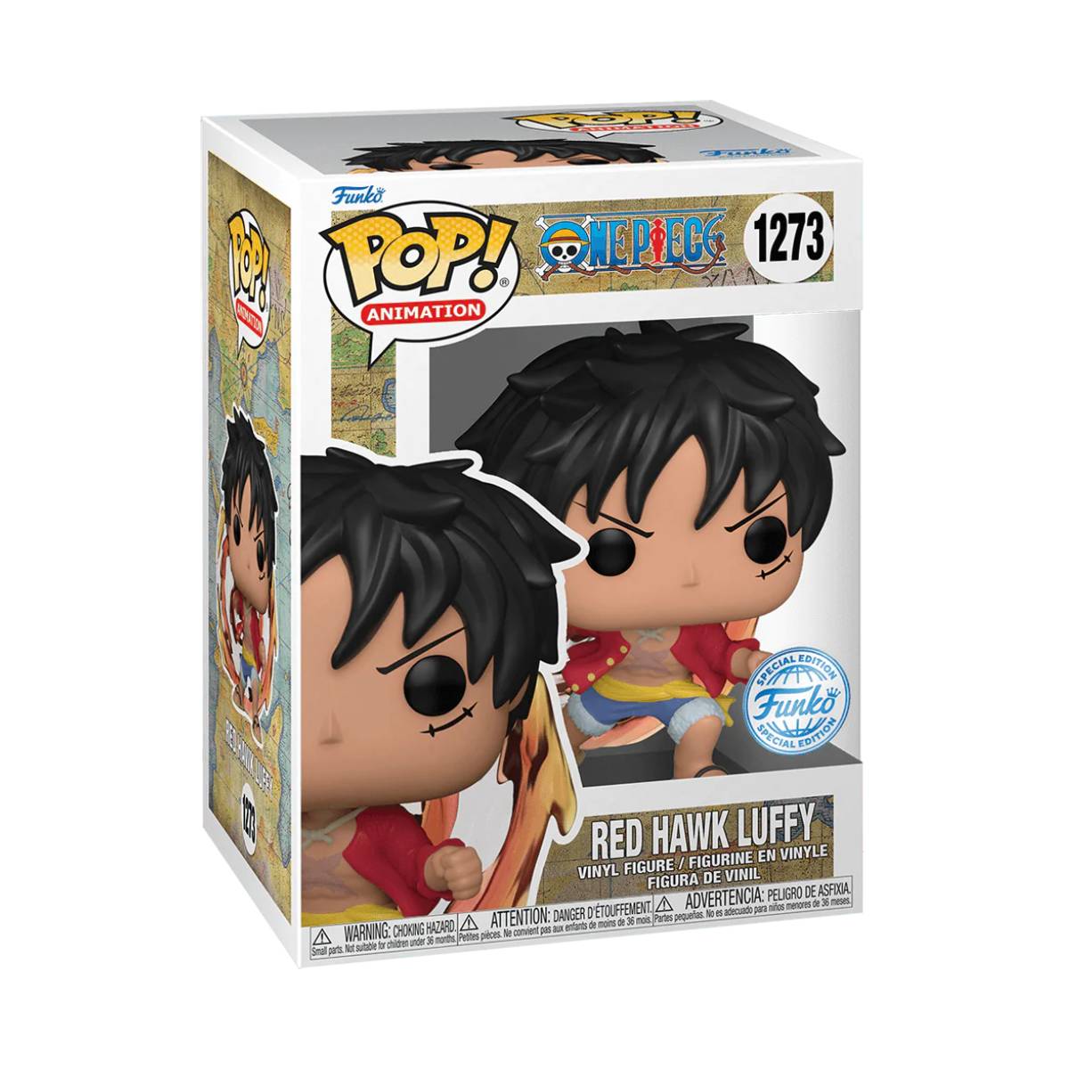 FUNKO POP ANIME ONE PIECE RED HAWK LUFFY 1273