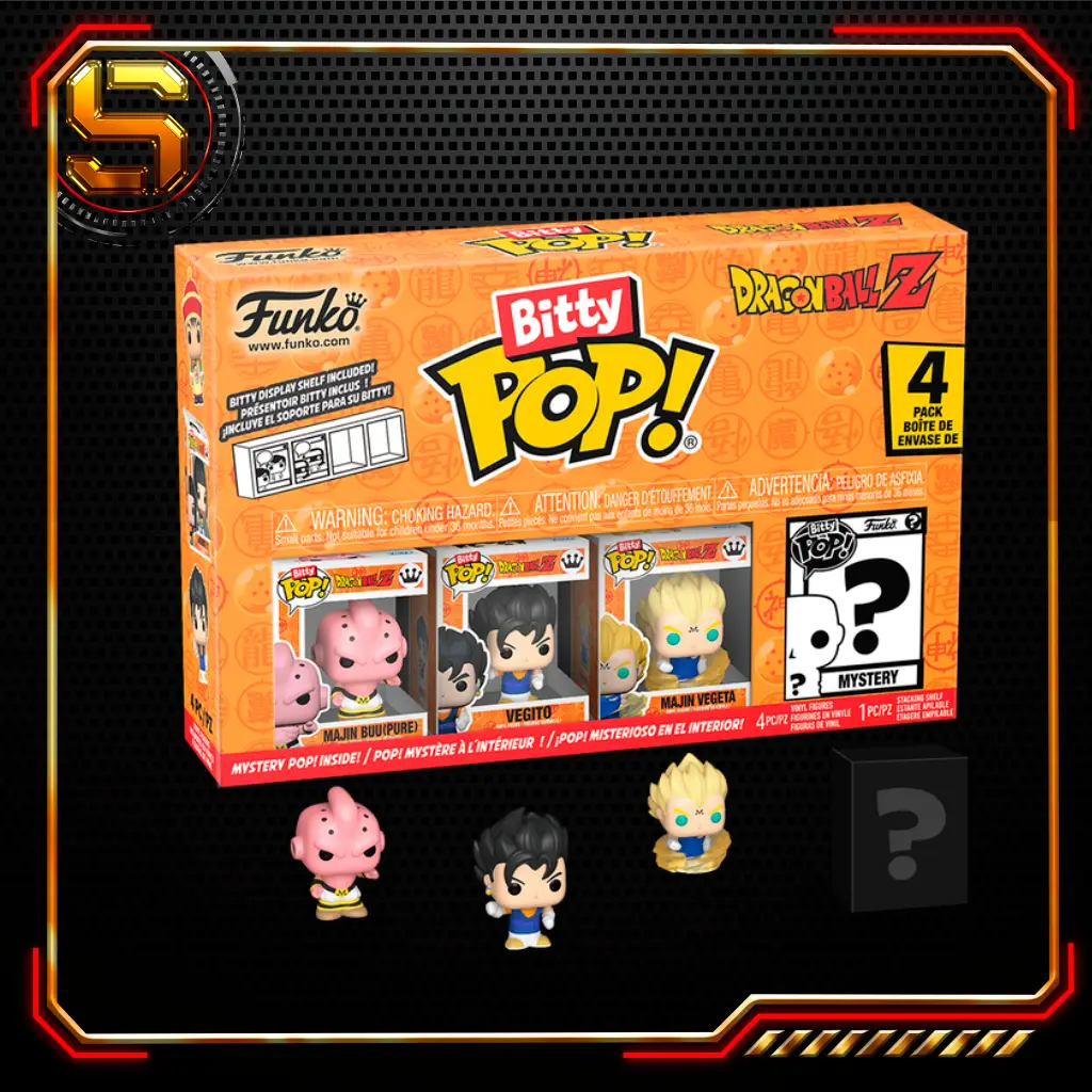 FUNKO BITTY POP ANIME DRAGON BALL Z KID BUU 4PK