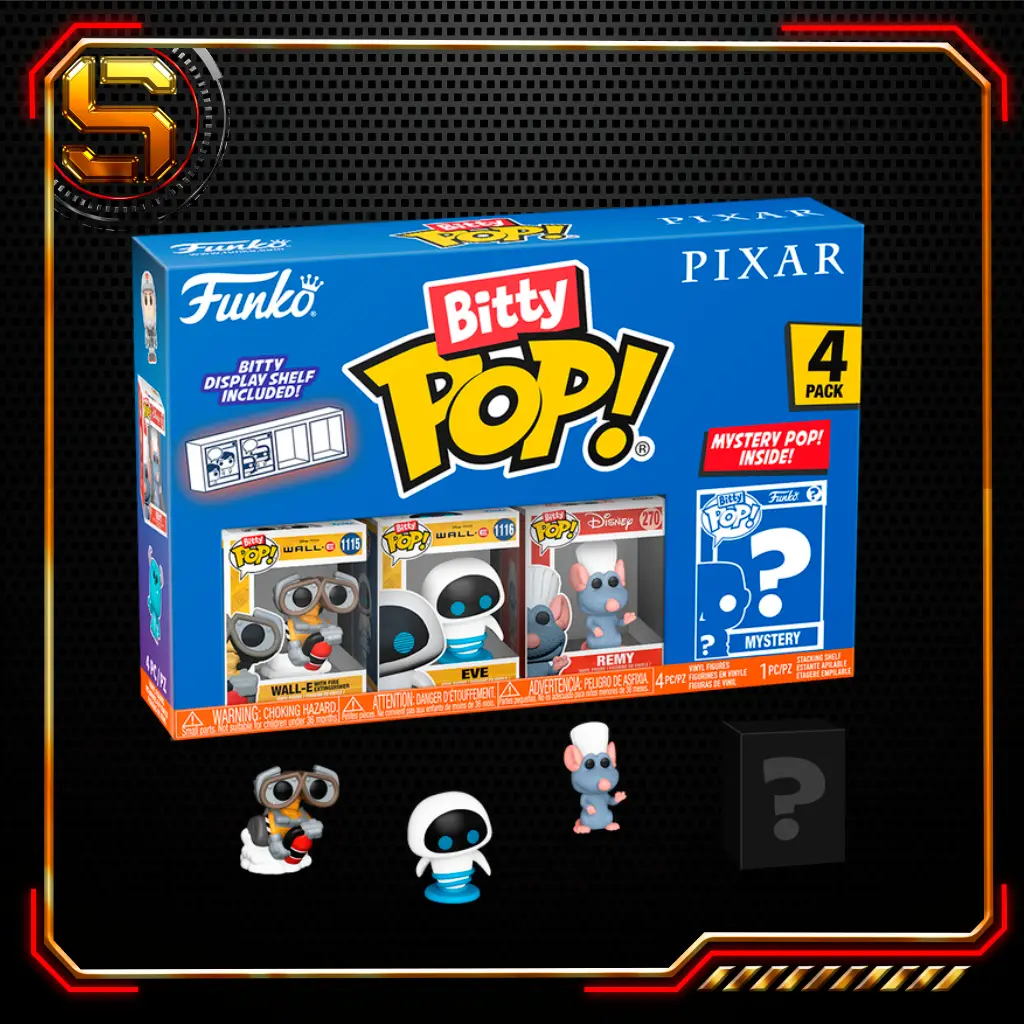 FUNKO BITTY POP DISNEY PIXAR WALL-E 4PK