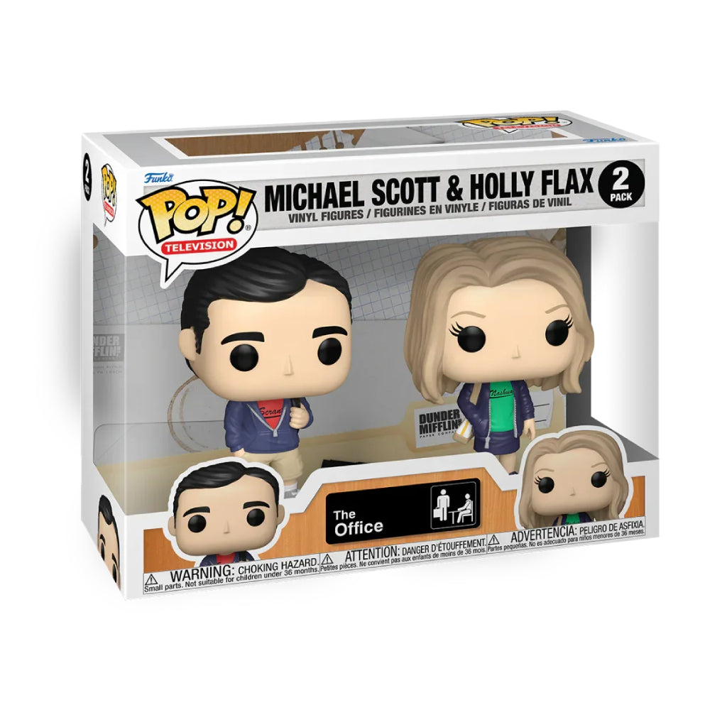 FUNKO POP TV THE OFFICE MICHAEL SCOTT AND HOLLY FLAX 2 PK