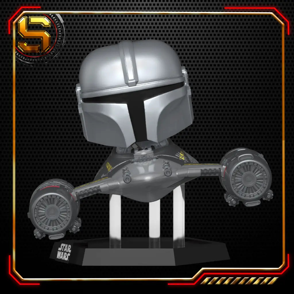 FUNKO POP RIDES SUPER DLX STAR WARS THE MANDALORIAN IN N-1 STARFIGHTER (WITH R5-D4) 670