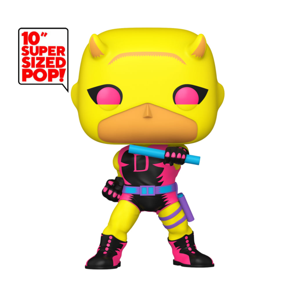 FUNKO POP JUMBO MARVEL COMICS DAREDEVIL FIRST APPEARANCE 1358 (BLKLT)