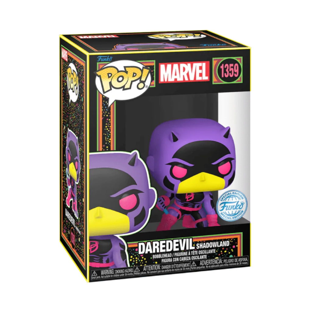 FUNKO POP MARVEL COMICS DAREDEVIL SHADOWLAND 1359 (BLKLT)