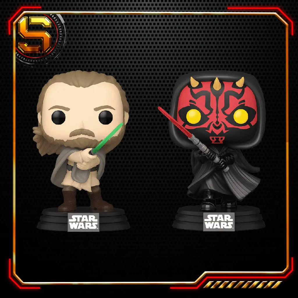 FUNKO POP STAR WARS QUI-GON JINN VS DARTH MAUL 2 PK
