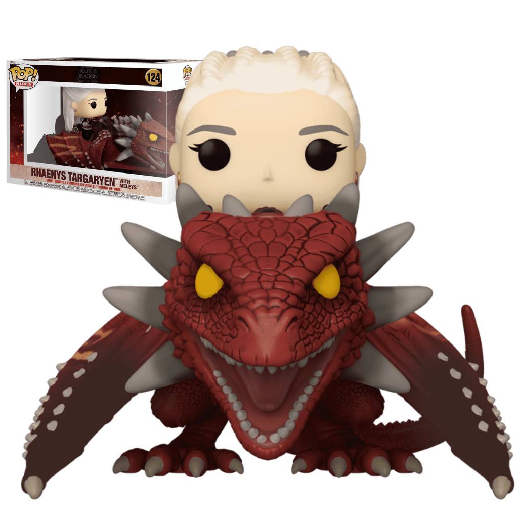 FUNKO POP RIDES TV HOUSE OF THE DRAGON RHAENYS TARGARYEN WITH MELEYS 124
