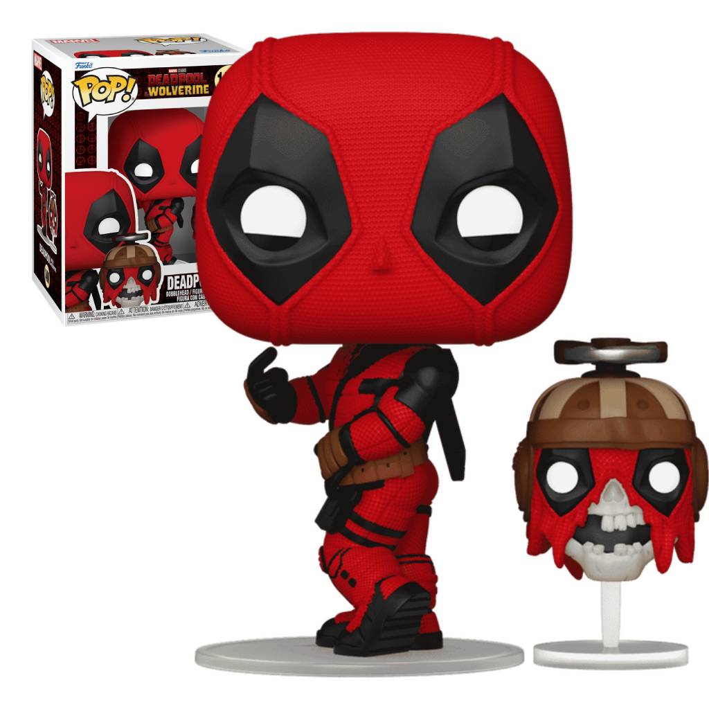 FUNKO POP MARVEL STUDIOS DEADPOOL AND WOLVERINE DEADPOOL WITH HEADPOOL 1400