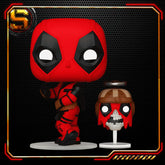 FUNKO POP MARVEL STUDIOS DEADPOOL AND WOLVERINE DEADPOOL WITH HEADPOOL 1400