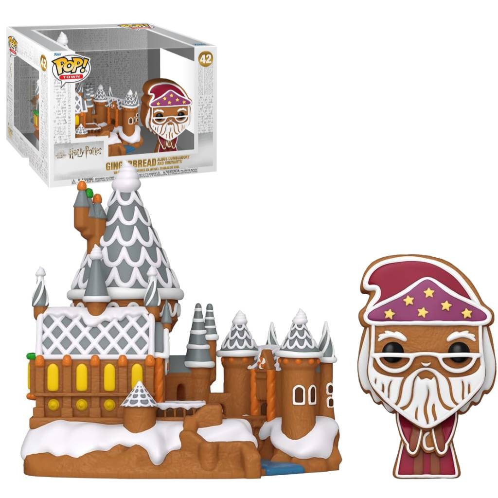 FUNKO POP TOWN HARRY POTTER GINGERBREAD ALBUS DUMBLEDORE WITH HOGWARTS 42