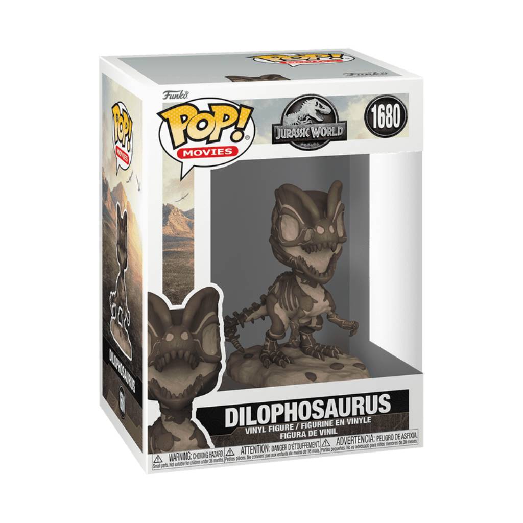 FUNKO POP MOVIES JURASSIC WORLD DILOPHOSAURUS FOSSIL 1680