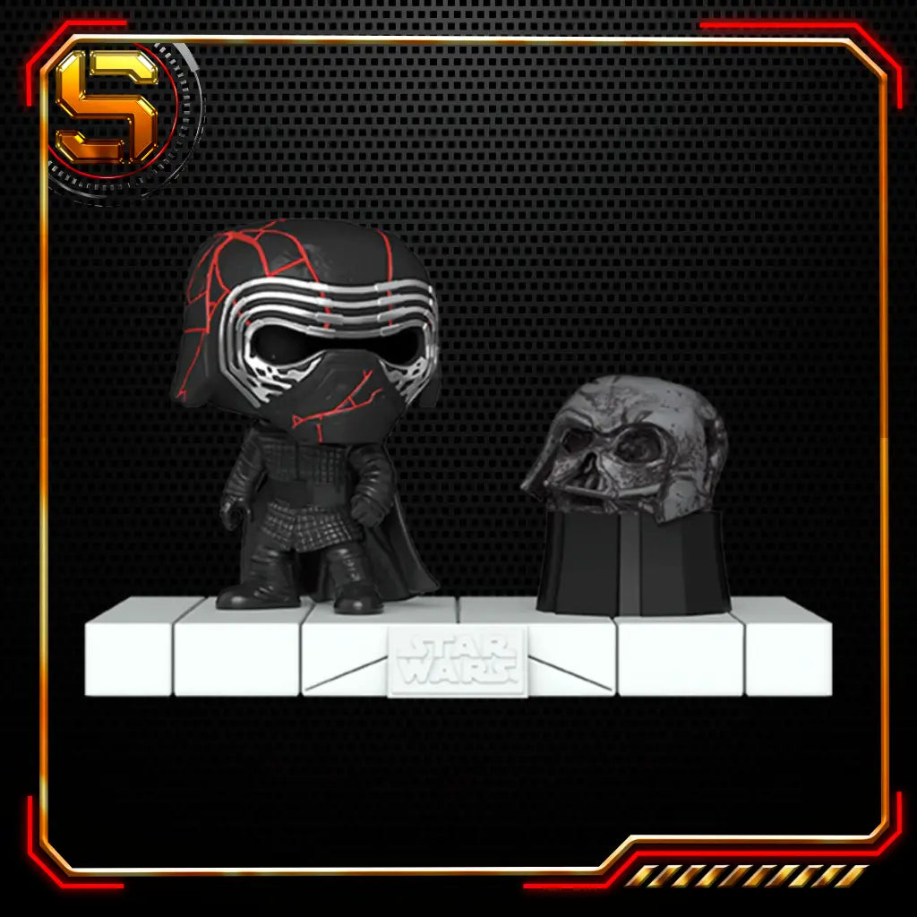 FUNKO POP DELUXE STAR WARS DARKSIDE KYLO REN WITH DARTH VADERS HELMET 739