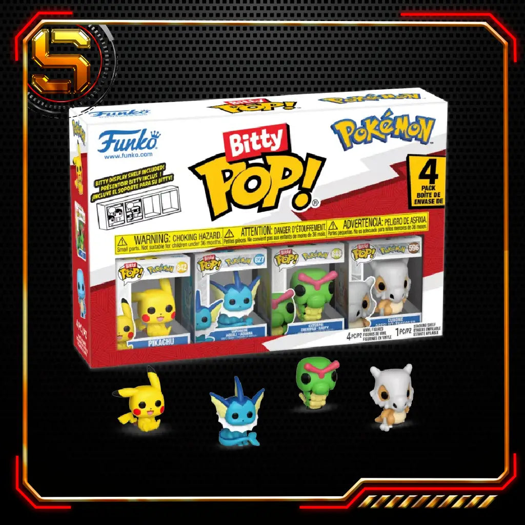 FUNKO BITTY POP GAMES POKEMON PIKACHU 4 PK