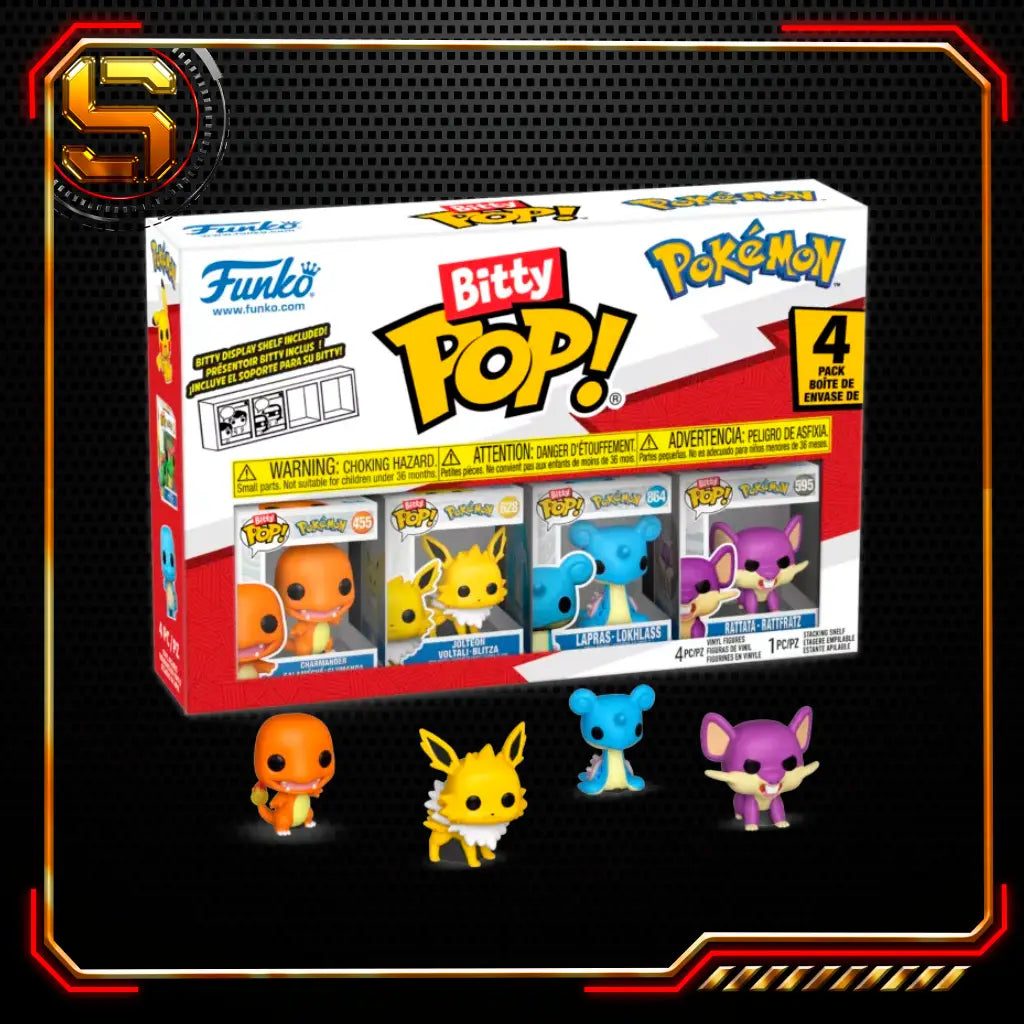 FUNKO BITTY POP GAMES POKEMON CHARMANDER 4 PK