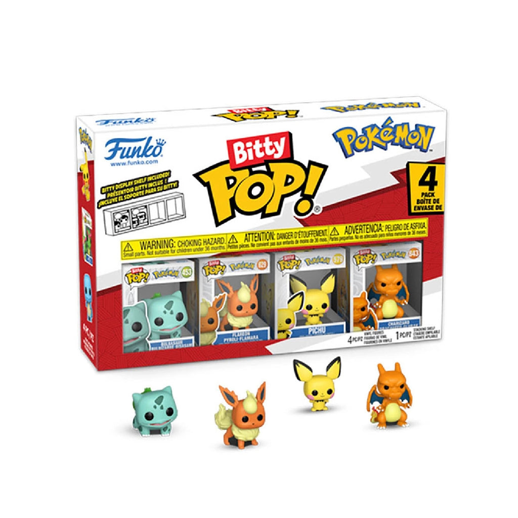 FUNKO BITTY POP GAMES POKEMON BULBASAUR 4 PK