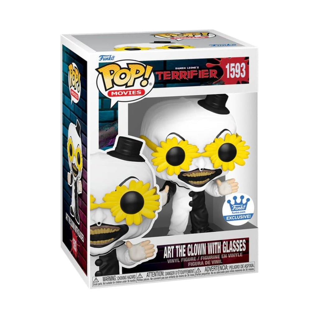 FUNKO POP MOVIES TERRIFIER ART THE CLOWN WITH GLASSES 1593