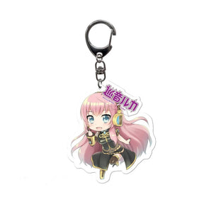 ABYSTYLE KEYCHAIN HATSUNE MIKU MEGURINE LUKA KEYCHAIN WITH CHARM