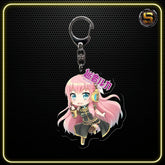 ABYSTYLE KEYCHAIN HATSUNE MIKU MEGURINE LUKA KEYCHAIN WITH CHARM