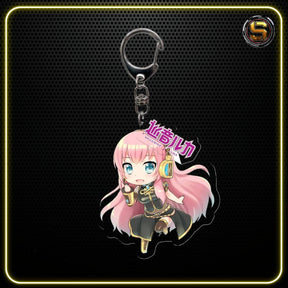 ABYSTYLE KEYCHAIN HATSUNE MIKU MEGURINE LUKA KEYCHAIN WITH CHARM