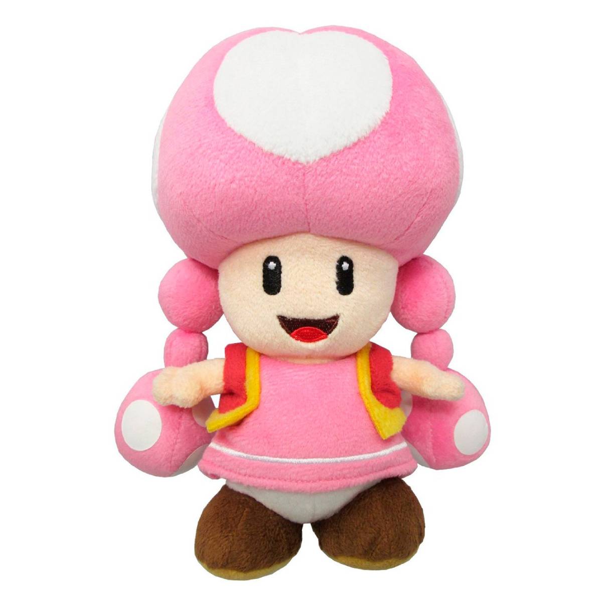 LITTLE BUDY SUPER MARIO BROS TOADETTE 8 INCH PLUSH