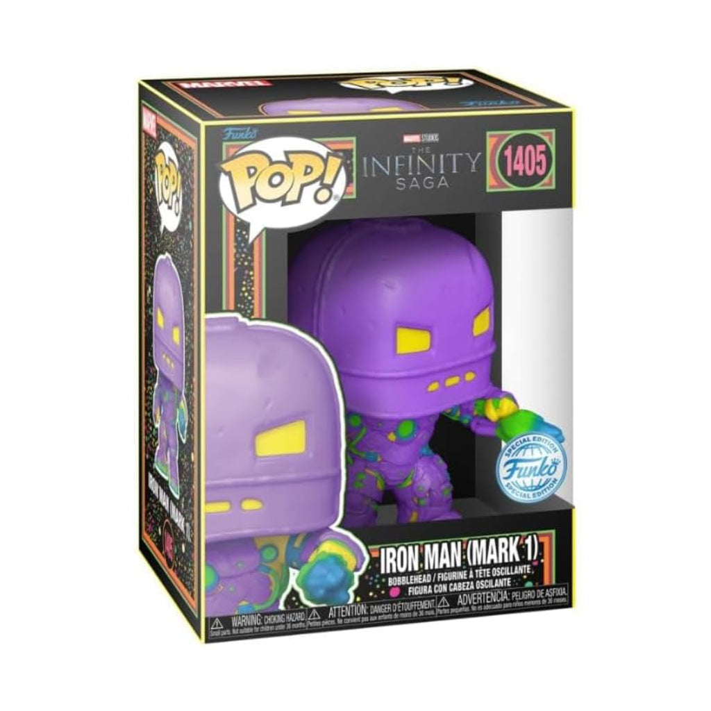 FUNKO POP MARVEL STUDIOS THE INFINITY SAGA IRON MAN (MARK 1) 1405 (BLKLT)