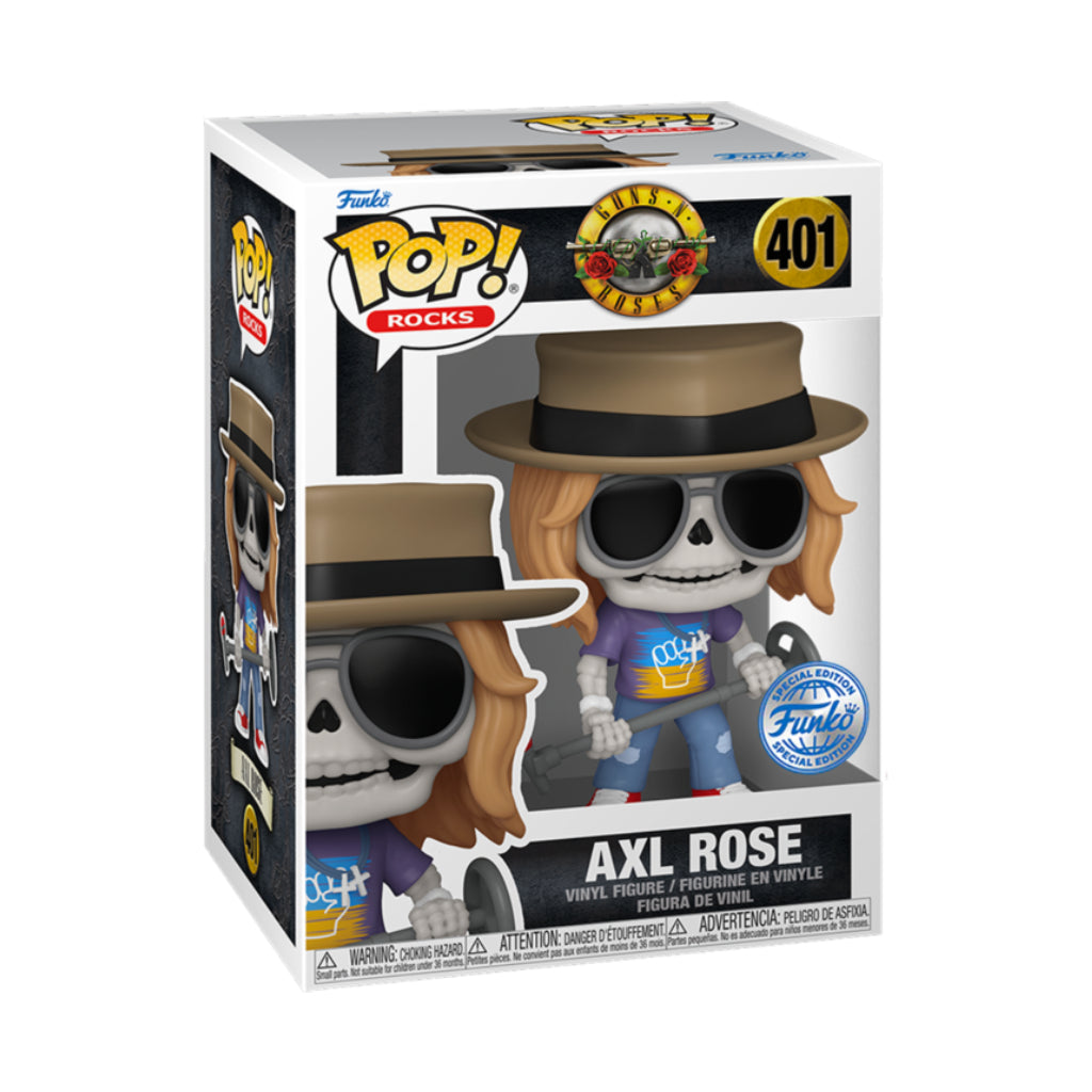 FUNKO POP ROCKS GUNS N ROSES SKELETON AXL ROSE 401